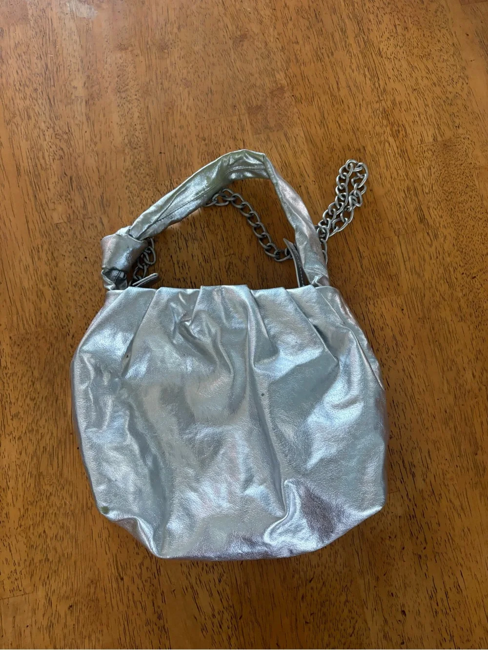 Free People metallic silver